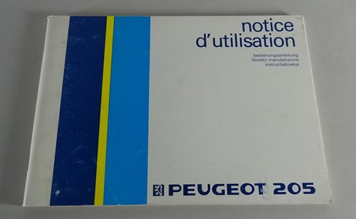 Manuale peugeot 205 gr - peugeot,